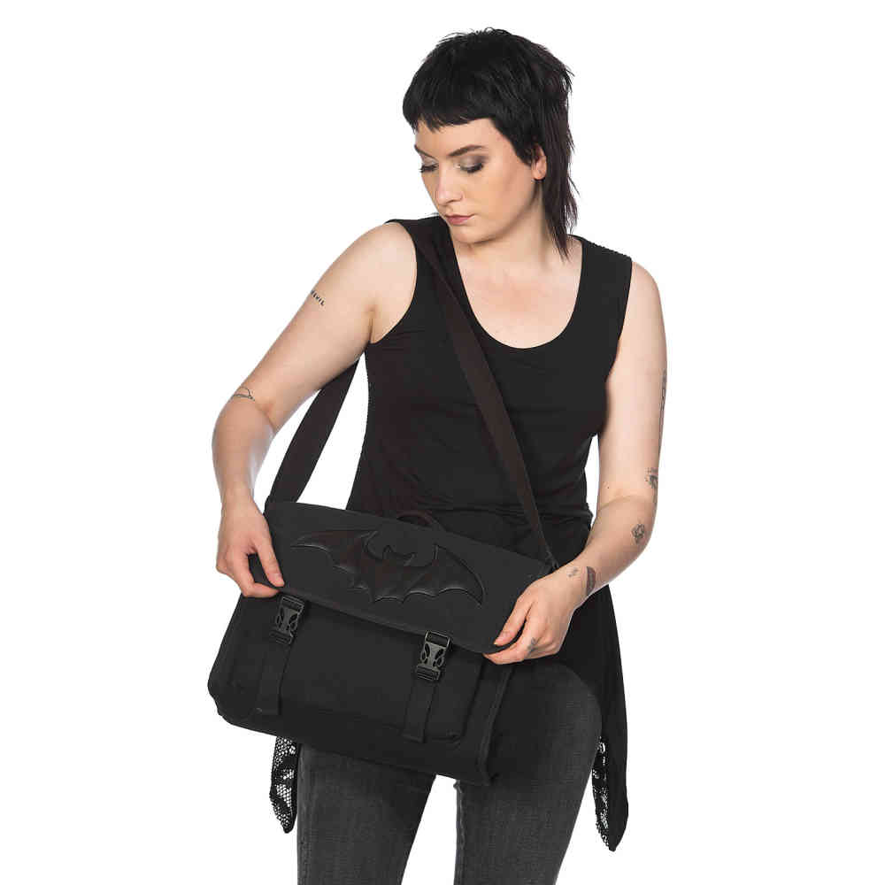 Banned - DRAGON FRENZY Schultertasche - Schwarz